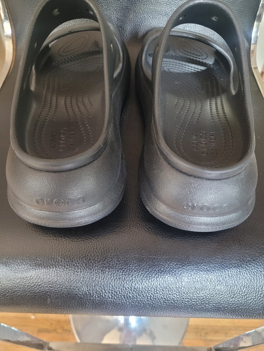 NWOT Crocs Classic Crush Platform Sandals,Black,Women's 9 - Picture 11 of 12